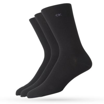 CALVIN KLEIN Three pack flat&ndash;knit socks