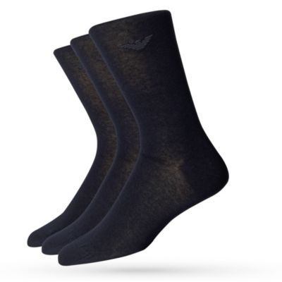 ARMANI Three pack cotton-blend socks