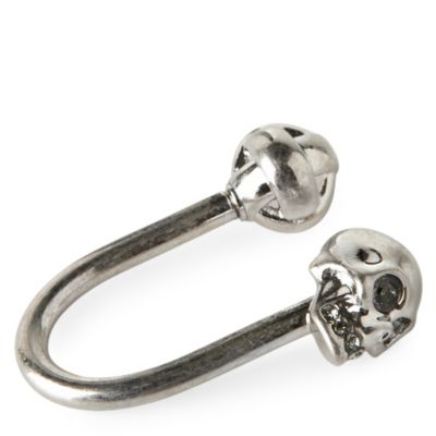 ALEXANDER MCQUEEN Knotted Skull key ring