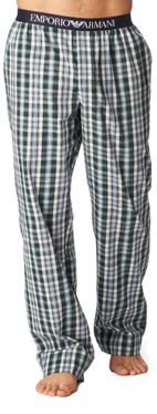 ARMANI Checked cotton pyjama bottoms