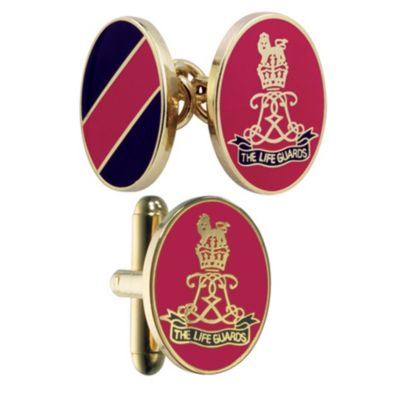 SMART TURNOUT Household Cavalry Life Guards enamel cufflinks
