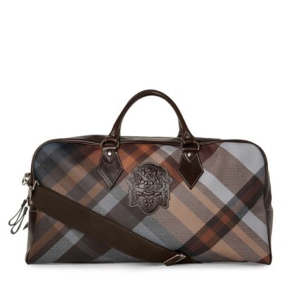 VIVIENNE WESTWOOD Tartan weekender bag