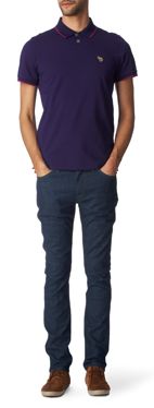 PAUL SMITH Zebra tipped polo shirt