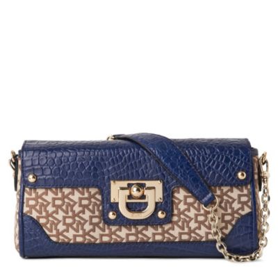 Dkny Town & Country Croc Clutch