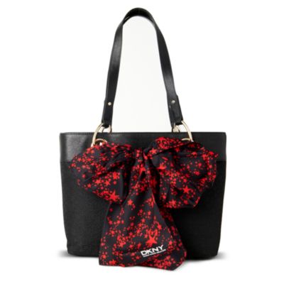 DKNY Town & Country scarf small tote