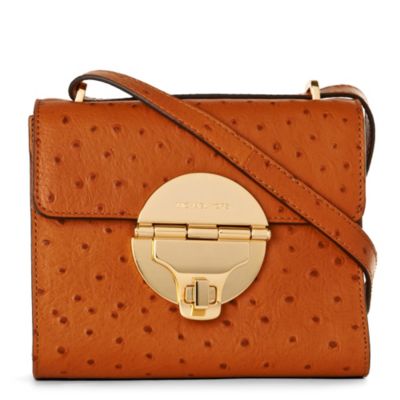 MICHAEL MICHAEL KORS Margo ostrich leather shoulder bag
