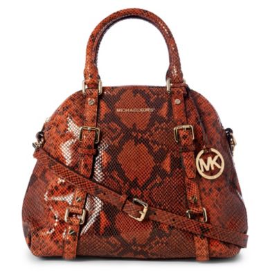 MICHAEL MICHAEL KORS Bedford python large bowling bag
