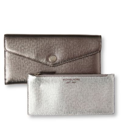 MICHAEL MICHAEL KORS Saffiano metallic wallet