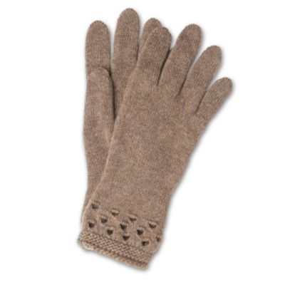 JOHNSTONS Cashmere lacy cuff gloves