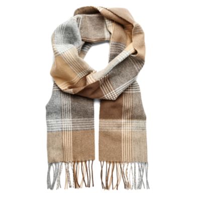 JOHNSTONS Woven block colour scarf