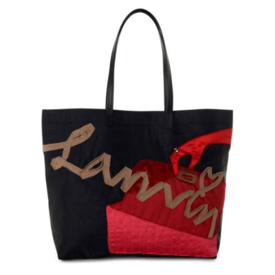 LANVIN Faubourg soft logo tote