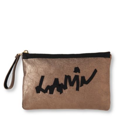 LANVIN Metallic logo wristlette