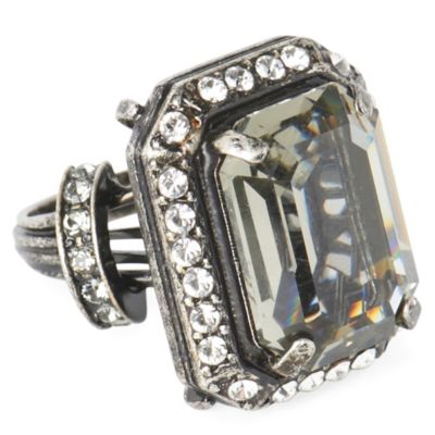LANVIN Oversized crystal ring