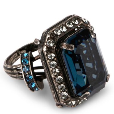 LANVIN Oversized crystal ring
