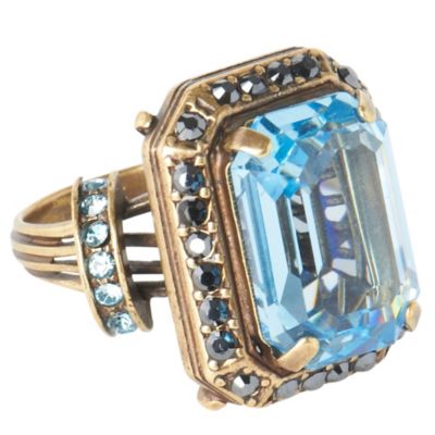 LANVIN Oversized crystal ring