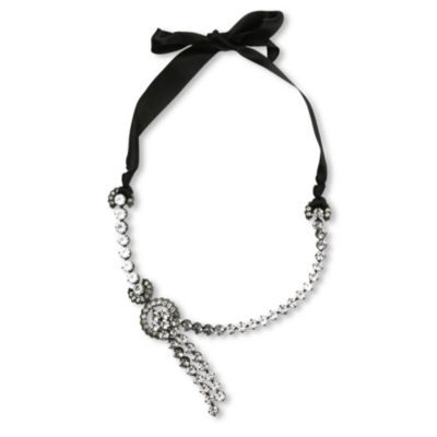 Glass pompom necklace