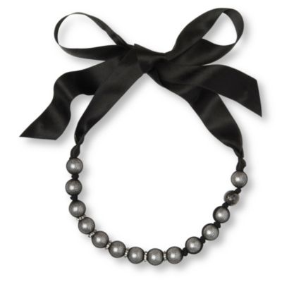 LANVIN Tulle and pearl choker