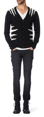 UNCONDITIONAL Tiger intarsia cardigan