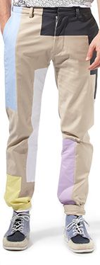 CHRISTOPHER SHANNON Panelled chino trousers