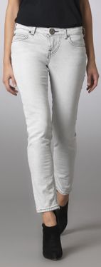 Skinny white jeans