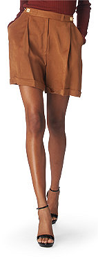 DIANE VON FURSTENBERG Dinne cuffed suede shorts DIANE VON FURSTENBERG Dinne cuffed suede shorts