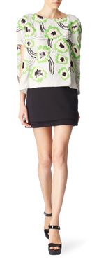 DIANE VON FURSTENBERG Hanky embellished top