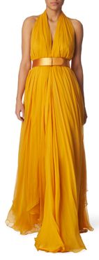 ALEXANDER MCQUEEN Belted gown