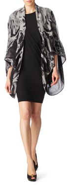 ALEXANDER MCQUEEN Printed cape