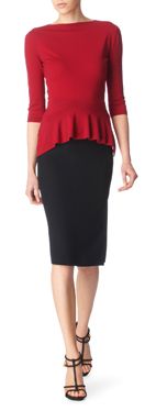 ALEXANDER MCQUEEN Knitted peplum top