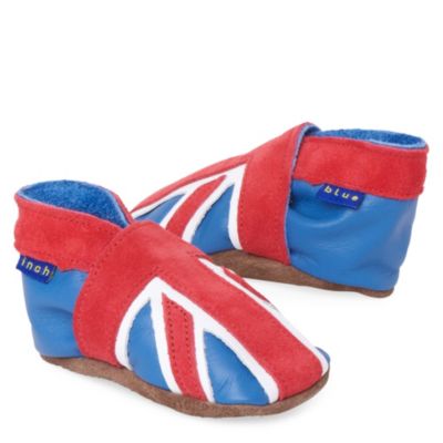 INCH BLUE Union Jack booties 0-18 months