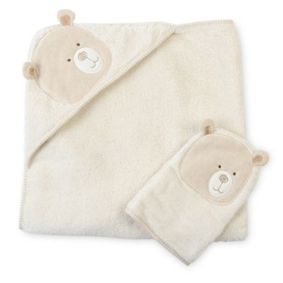 NATURES PUREST Robe and mitt set