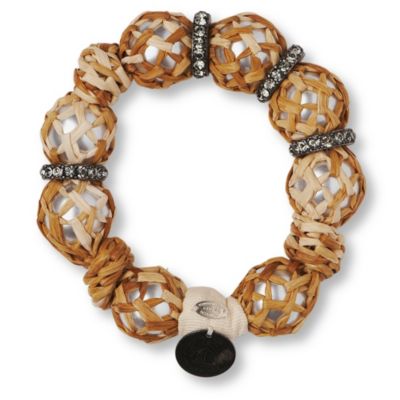 LANVIN Raffia pearl bracelet