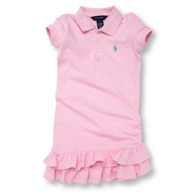 RALPH LAUREN Ruffle polo dress 7-16 years