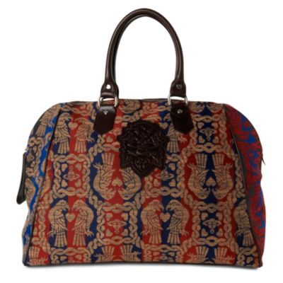 VIVIENNE WESTWOOD Eagle print canvas day bag