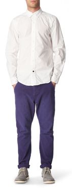 DENHAM Pin Military regular fit single cuff shirt