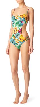 MARC BY MARC JACOBS Floral cut-out swimsuit