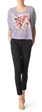 STELLA MCCARTNEY Floral striped t&ndash;shirt