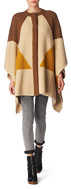 STELLA MCCARTNEY Geometric knitted poncho cardigan STELLA MCCARTNEY Geometric knitted poncho cardigan