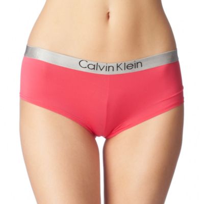 CALVIN KLEIN Metal chrome logo shorts