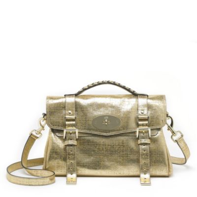 MULBERRY Exclusive Alexa Satchel gold