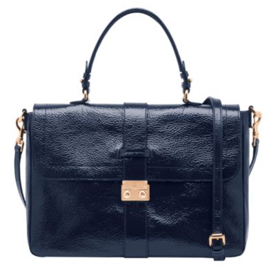 MULBERRY Harriet patent satchel