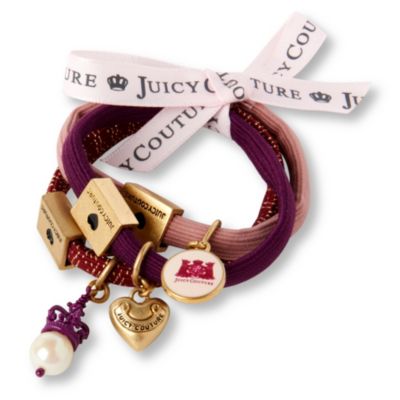 JUICY COUTURE Set of three embellished hairbands