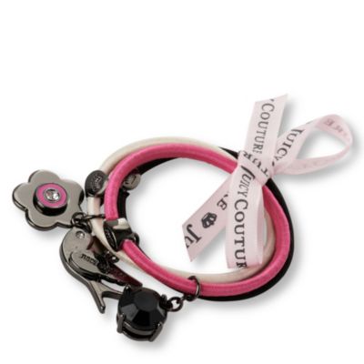 JUICY COUTURE Set of three charm hairbands