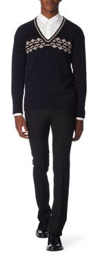 BURBERRY PRORSUM Graphic knitted jumper