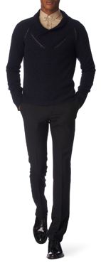 BURBERRY PRORSUM Shawl&ndash;neck cashmere jumper