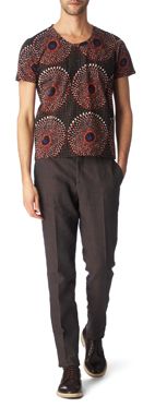 BURBERRY PRORSUM Peacock print t&ndash;shirt