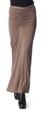 RICK OWENS Ruched maxi skirt