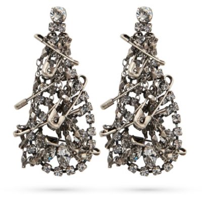 TOM BINNS Safety pin earrings
