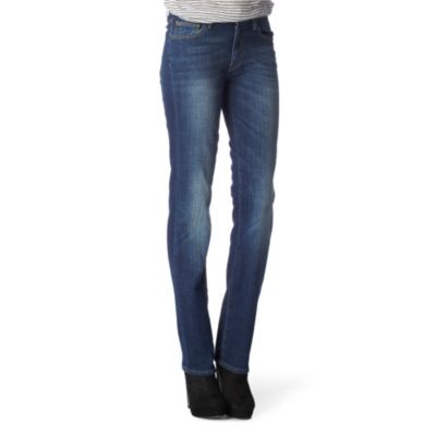7 FOR ALL MANKIND Crystal Squiggle straight-leg jeans