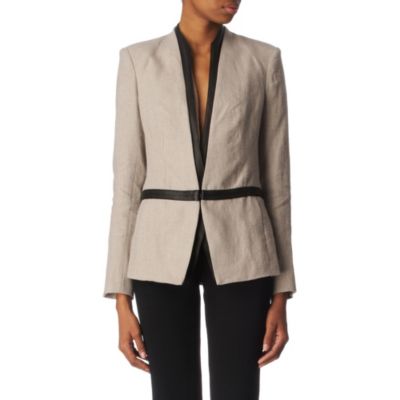 HELMUT LANG Leather-trimmed jacket